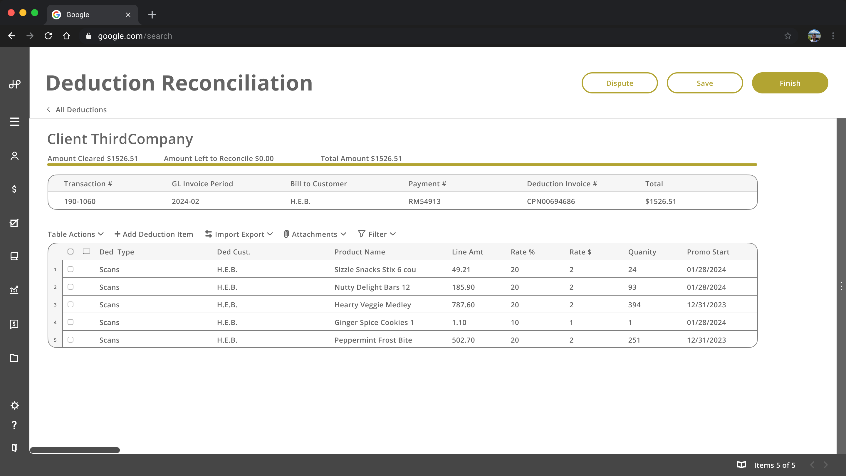 Deduction Reconciliation Image