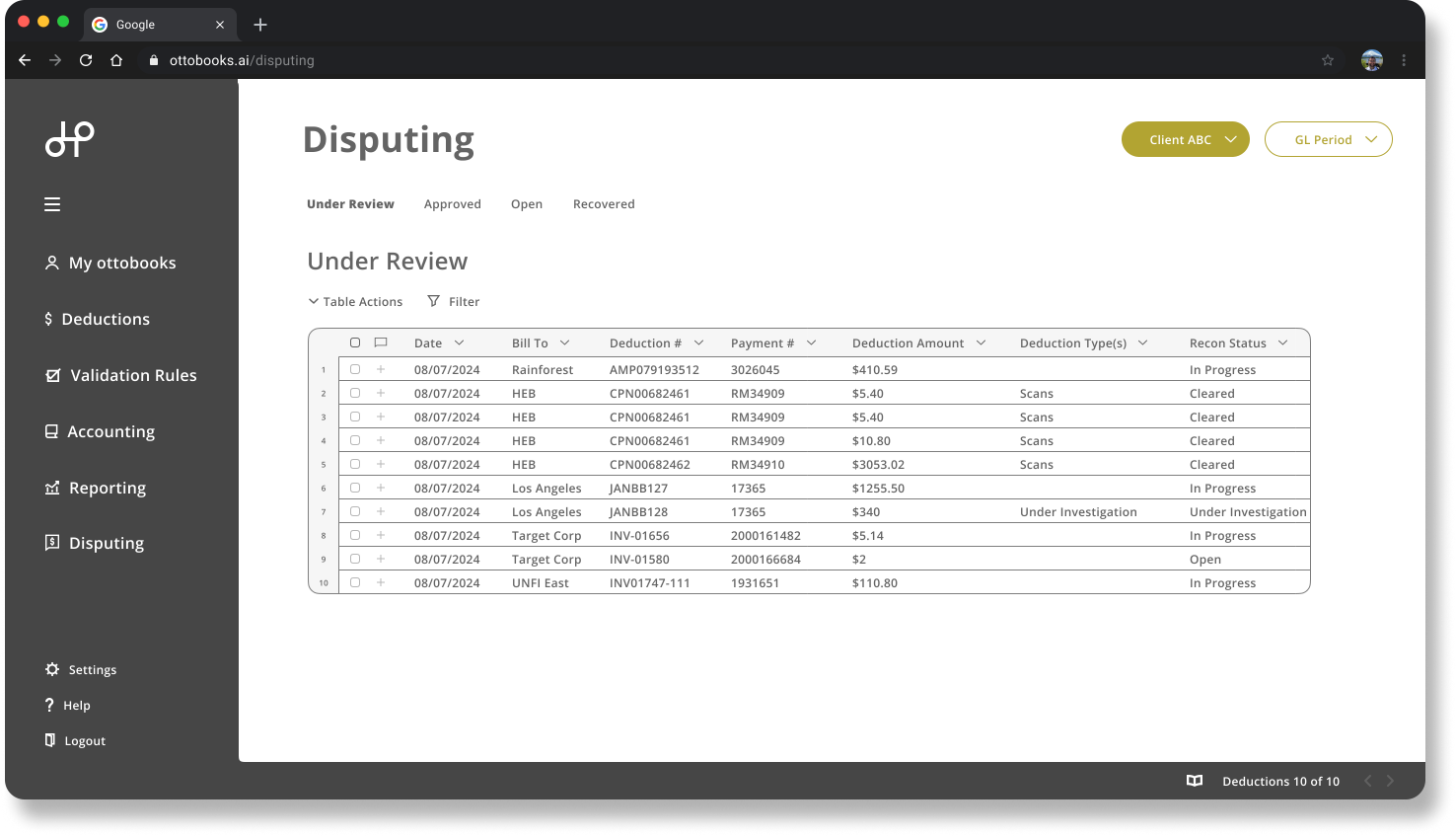 ottobooks Disputing